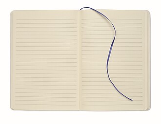 Colour revealing A5 notebook, blue