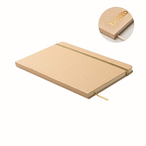 Colour revealing A5 notebook, gold