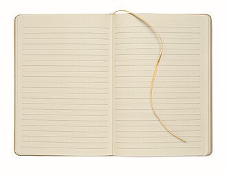Colour revealing A5 notebook, gold