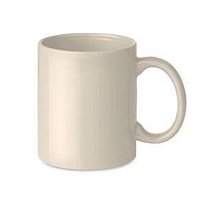 Coloured ceramic mug 300ml, beige