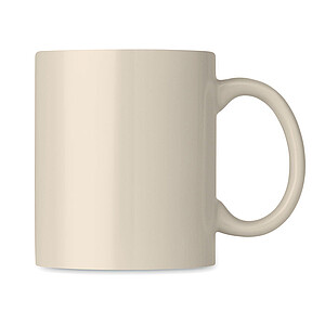 Coloured ceramic mug 300ml, beige