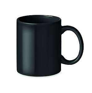 Coloured ceramic mug in box