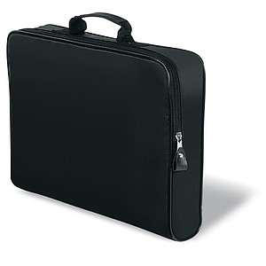 Conference bag with zipper, black
