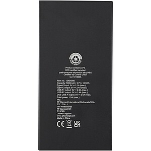 Connect 5000 mAh RCS recycled aluminium power bank