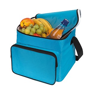 Cool bag "Ice" in square format,colour turquoise