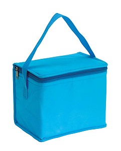 Cooler bag "Celsius": with insulated zip pocket,colour light blue