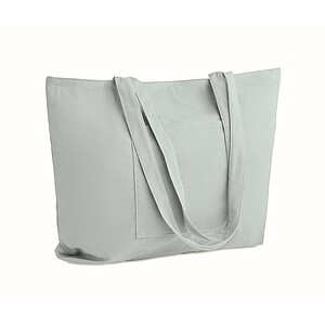 Corduroy large shopping bag, baby blue