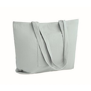 Corduroy large shopping bag, baby blue
