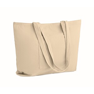 Corduroy large shopping bag, beige