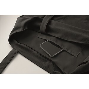 Corduroy large shopping bag, black