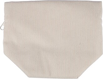 Corduroy zippered cosmetic pouch Tia, beige