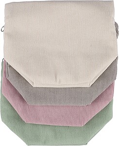 Corduroy zippered cosmetic pouch Tia, beige