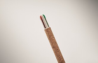 Cork 4-colour ink ball pen, beige
