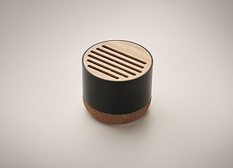 Cork and aluminium speaker