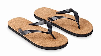 Cork beach slippers L