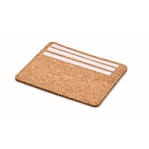 Cork cardholder with RFID, beige