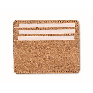 Cork cardholder with RFID, beige