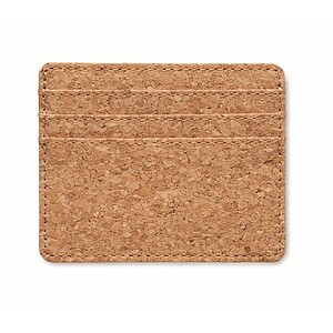 Cork cardholder with RFID, beige