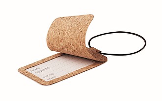 Cork luggage tag