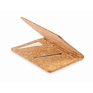 Cork passport holder, beige
