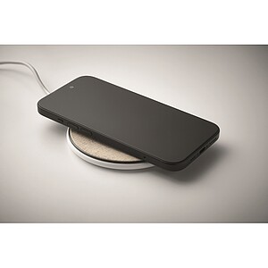 Cork wireless charger 15W, white