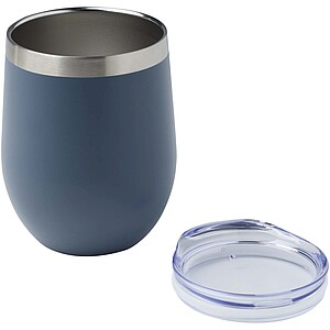 Corzo 350 ml RCS certified recycled stainless steel copper vacuum insulated cup, hale blue
