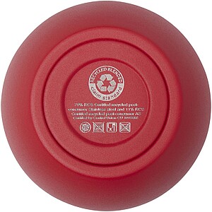 Corzo 350 ml RCS certified recycled stainless steel copper vacuum insulated cup, red