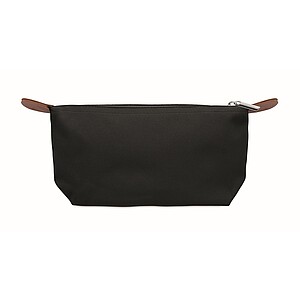 Cosmetic bag in 600D RPET, black