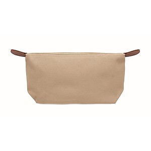 Cosmetic bag in 600D RPET, khaki