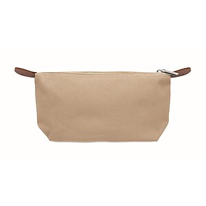Cosmetic bag in 600D RPET, khaki