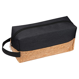Cosmetic bag with cork bottom