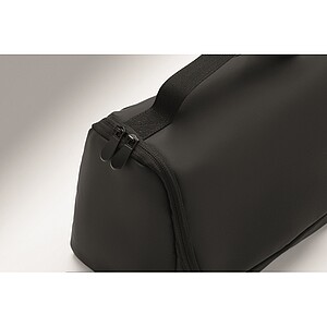 Cosmetic hanging bag in PU, black