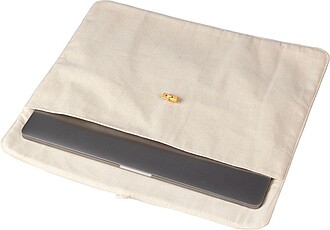Cotton (220 gr/m2) laptop pouch Dirk
