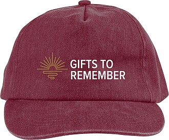 Cotton (240 gsm) cap, burgundy