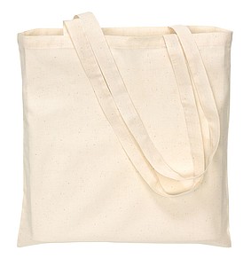 Cotton bag "Pure" with 2 long handles,colour beige