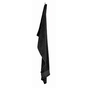 Cotton bath towel, black