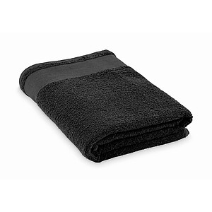 Cotton bath towel, black