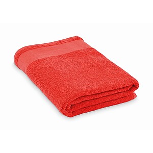 Cotton bath towel, red