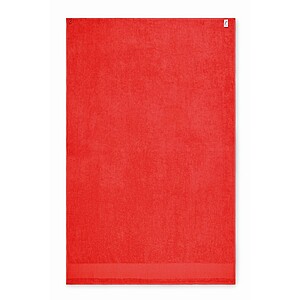 Cotton bath towel, red