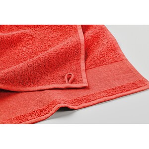Cotton bath towel, red