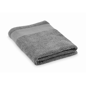 Cotton bath towel, stone grey