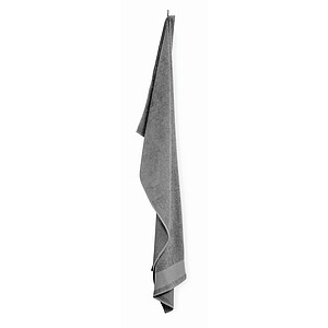 Cotton bath towel, stone grey