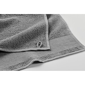 Cotton bath towel, stone grey