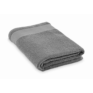 Cotton bath towel, stone grey