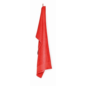Cotton hand towel, red