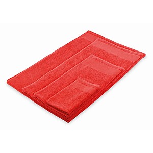 Cotton hand towel, red