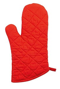 Cotton oven glove, red