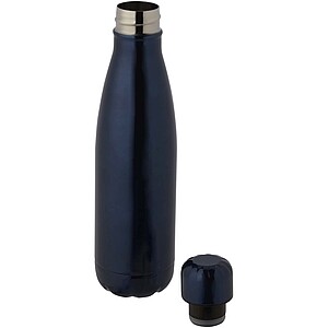 Cove 500 ml RCS certified recycled stainless steel vacuum insulated bottle , navy
