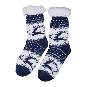 Cozy christmas socks, dark blue
