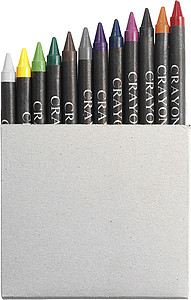 Crayon set in card box, 12pcNeutral